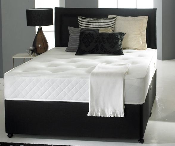 4ft 6 Double Size Backcare Orthopaedic, Divan Bed Base And Headboard Set