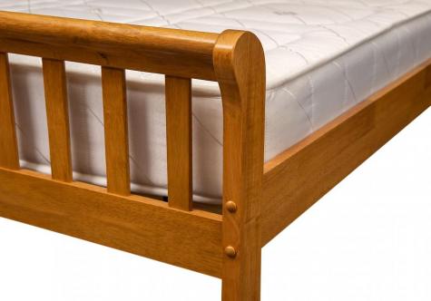 Artisan Milan Oak Finish Wooden Bed