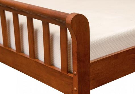 Artisan Milan Dark Oak Finish Wooden Bed
