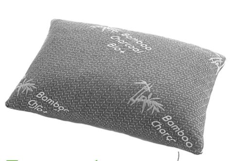 Bamboo Charcoal Memory Foam Pillow Set of two