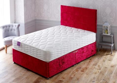 Apollo Orion Divan Bed Set Luxury Mattress Sturdy Base Stylish Headboard Included for Ultimate Comfort