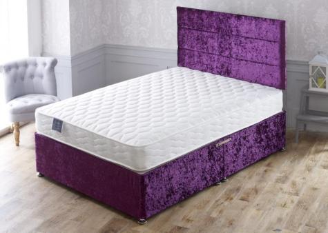 Apollo Beds Cupid Divan Bed Set Includes Divan Base 24 Inch Headboard Mattress Luxury Comfort Bed Package UK