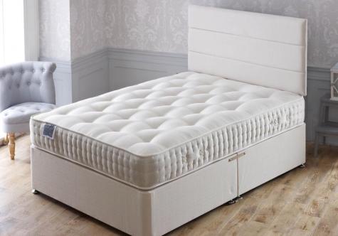 Apollo Beds Hercules 1500 Pocket Spring Divan Set Includes Mattress Base Headboard
