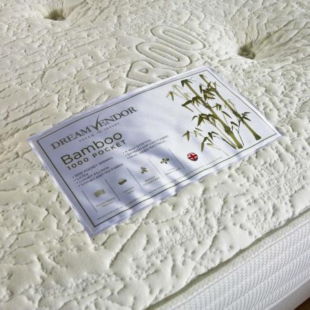 Dreamvendor Bamboo 1000 Pocket Sprung Mattress