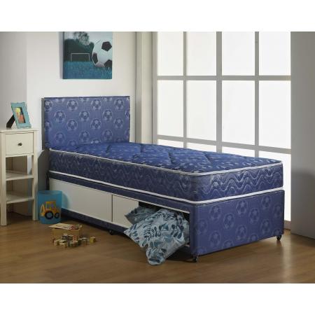 Dreamvendor Football Sliding Storage Divan Bed Free Matching Headboard Sizes Small Single Single Small Double Double