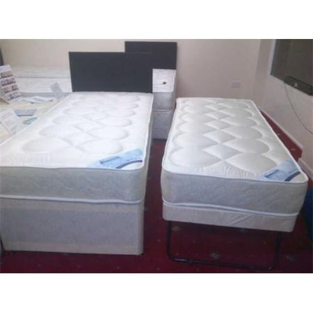 Dreamvendor Oxford 2 in 1 Single Guest Bed