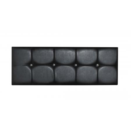 Four Crystals Faux Leather Headboard