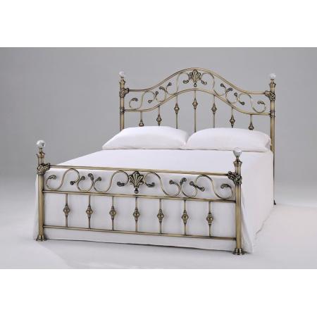 Harmony Elizabeth Metal Bed Frame with Crystal Finials