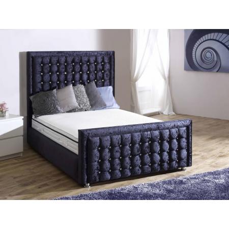 New Cubed Special Crushed Velvet Bed