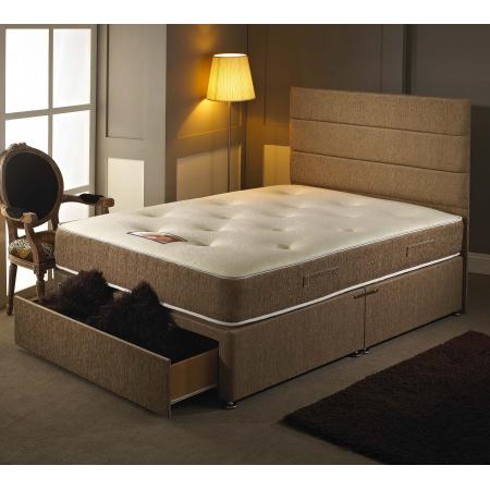 Dreamvendor Sovereign 1000 Pocket Sprung Divan Bed FREE Headboard 2 Free Draws